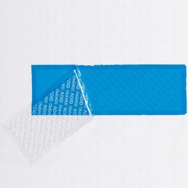 Box Packaging Tape Logic¬Æ Security Strips on a Roll 2" x 5-3/4" 3.9 Mil Blue - 330 Strips T90257BE1PK